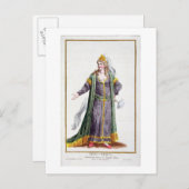 Carte Postale Hyu-Chen, épouse de Genghis Khan, de 'Receuil des (Devant / Derrière)