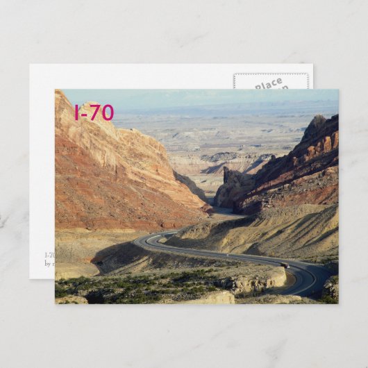 CARTE POSTALE I-70 (Devant / Derrière)