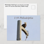 Carte postale I-95 Philadelphia Bald Eagle (Devant / Derrière)