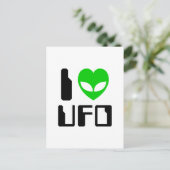 Carte Postale I Alien Heart UFO (Debout devant)