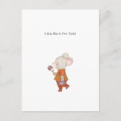 Carte Postale I Am Here For You Mouse With Flower Quote (Devant)