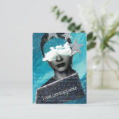 Carte Postale I am Unstoppable Mixed Media Collage (Debout devant)
