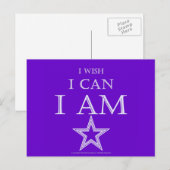 Carte postale I Am /w Star (Devant / Derrière)