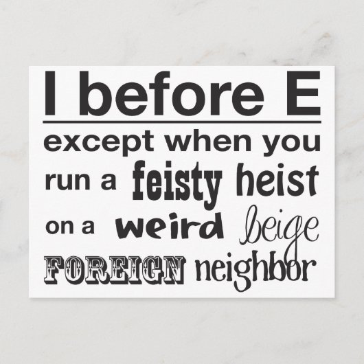 Carte Postale I avant E (Devant)