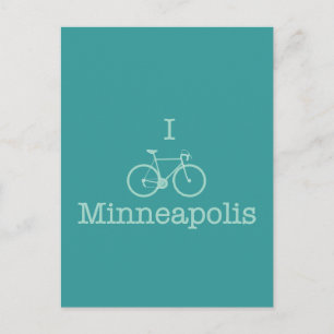 Carte Postale I Bike Minneapolis