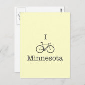 Carte Postale I Bike Minnesota (Devant / Derrière)