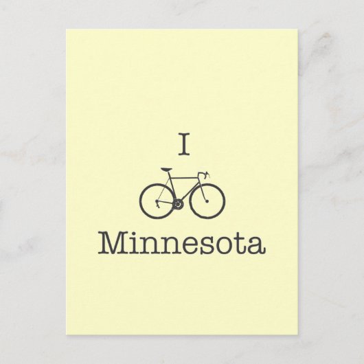 Carte Postale I Bike Minnesota (Devant)