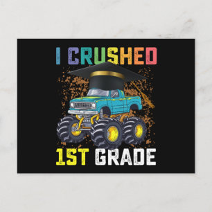 Carte Postale I Broyé 1ère année Monster Truck Graduation