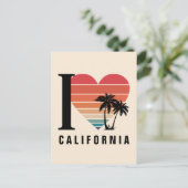 Carte Postale I ♥ California Retro (Debout devant)
