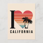 Carte Postale I ♥ California Retro (Devant)