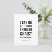 Carte Postale I Can Do All Things Philippians 4:13 (Debout devant)