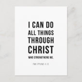 Carte Postale I Can Do All Things Philippians 4:13 (Devant)