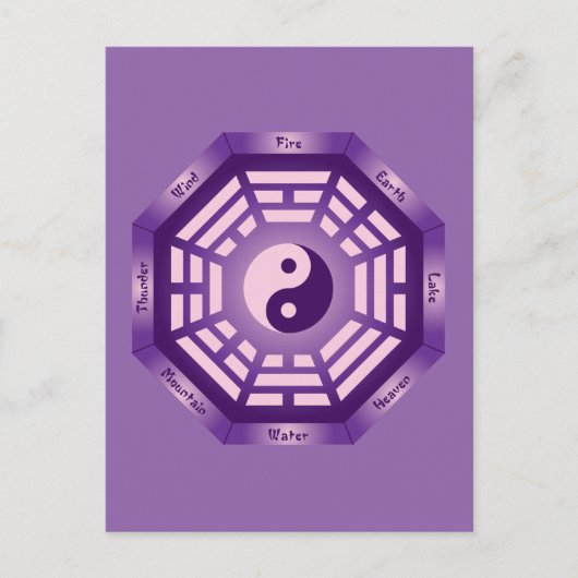 Carte Postale I Ching Yin Yang (Devant)