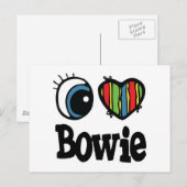 Carte Postale I Coeur (Amour) Bowie (Devant / Derrière)