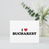 Carte Postale I Coeur Bucarest Roumanie (Debout devant)