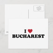 Carte Postale I Coeur Bucarest Roumanie (Devant / Derrière)