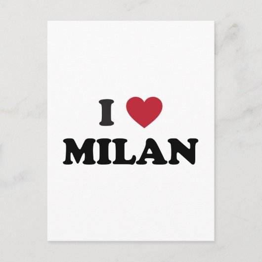 Carte Postale I Coeur Milan Italie (Devant)