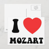Carte Postale I coeur Mozart (Devant / Derrière)