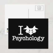Carte Postale I Coeur (Rorschach Inkblot) Psychologie (Devant / Derrière)