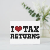 Carte Postale I déclarations d'impôt de coeur (Debout devant)