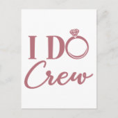 Carte Postale I Do Crew - Bachelorette Party Mariage (Devant)