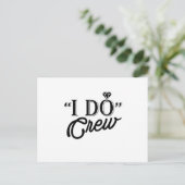 Carte Postale I DO Crew Diamond Ring Bridesmaid drôle (Debout devant)