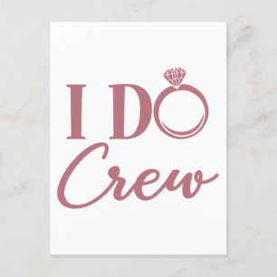 Carte Postale I Do Crew - Enterrement de Vie de Jeune Fille Mari