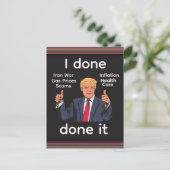Carte postale I Done Done It (Debout devant)