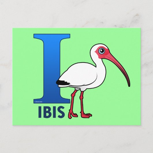 Carte Postale I est pour Ibis (Devant)