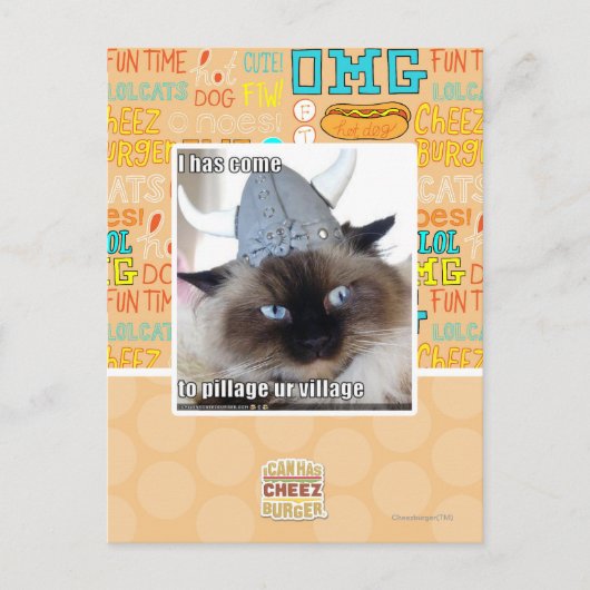 Carte Postale I est venu pour piller le village d'ur (Devant)