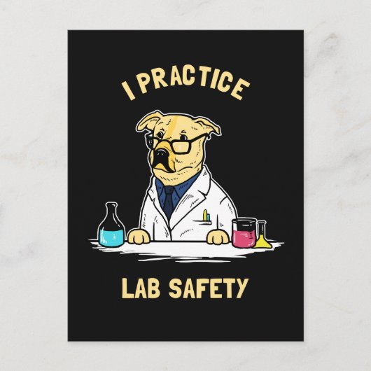 Carte Postale I Exercice de la sécurité des laboratoires (Devant)