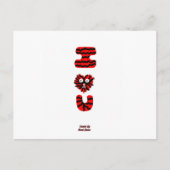 Carte postale I Fuzzy U (Devant)
