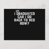 Carte Postale I Graduated Can I Go Back To Bed Now ? poison (Devant)