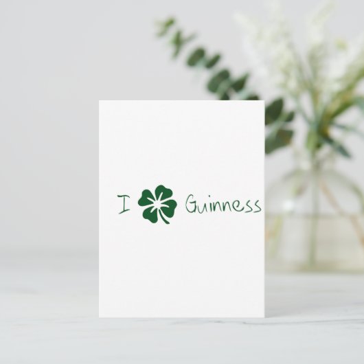 Carte Postale I Guinness du trèfle (Debout devant)
