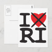 Carte Postale I Hate RI - Rhode Island (Devant / Derrière)