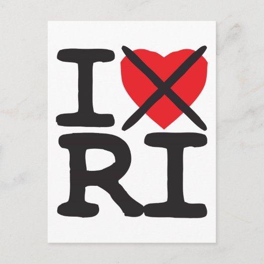 Carte Postale I Hate RI - Rhode Island (Devant)