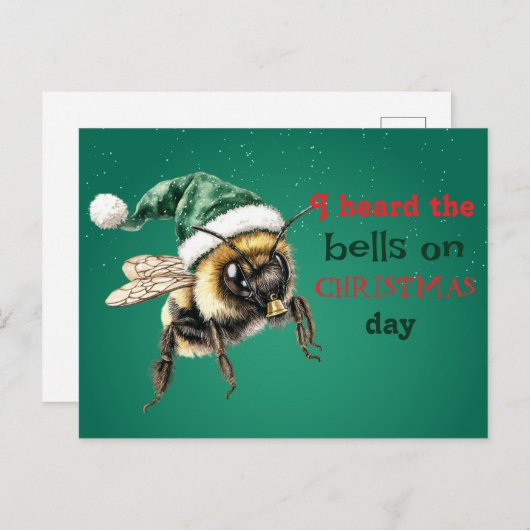 Carte Postale I Heard the Bells on Christmas Day (Devant / Derrière)