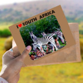Carte Postale I Heart Afrique du Sud Zebra Aloe