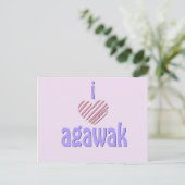 Carte Postale I Heart Agawak (Debout devant)