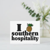 Carte Postale I Heart (ananas) Southern Hospitality (Debout devant)