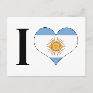 Carte Postale I Heart Argentina - I Love Argentina - Argentinian
