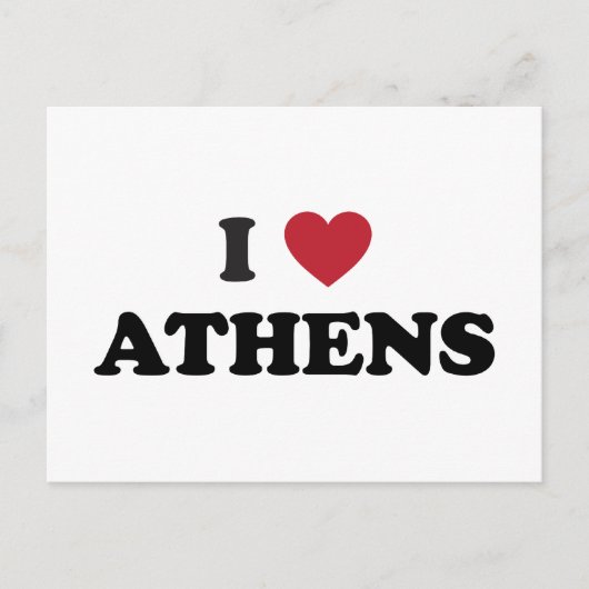 Carte Postale I Heart Athènes Grèce (Devant)