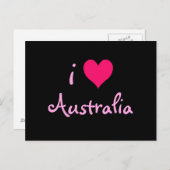 Carte Postale I Heart Australie (Devant / Derrière)