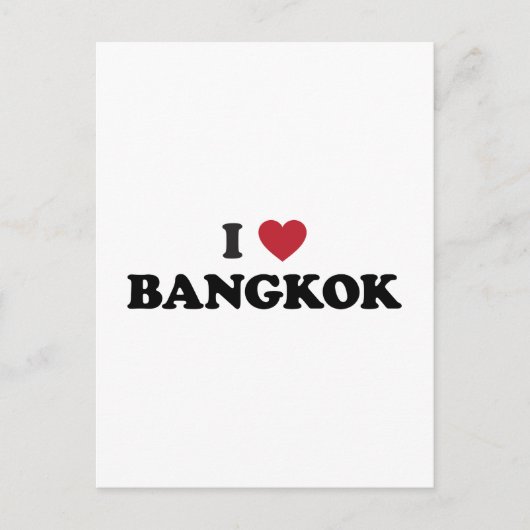 Carte Postale I Heart Bangkok Thaïlande (Devant)