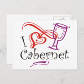 Carte Postale I Heart Cabernet (Devant / Derrière)