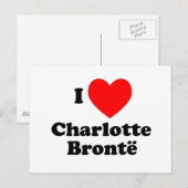Carte Postale I Heart Charlotte Bronte (Devant / Derrière)