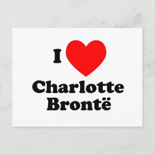 Carte Postale I Heart Charlotte Bronte