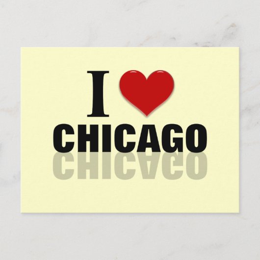 Carte Postale I Heart Chicago (Devant)
