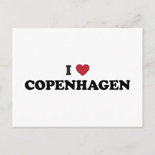 Carte Postale I Heart Copenhagen Danemark