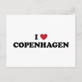 Carte Postale I Heart Copenhagen Danemark (Devant)